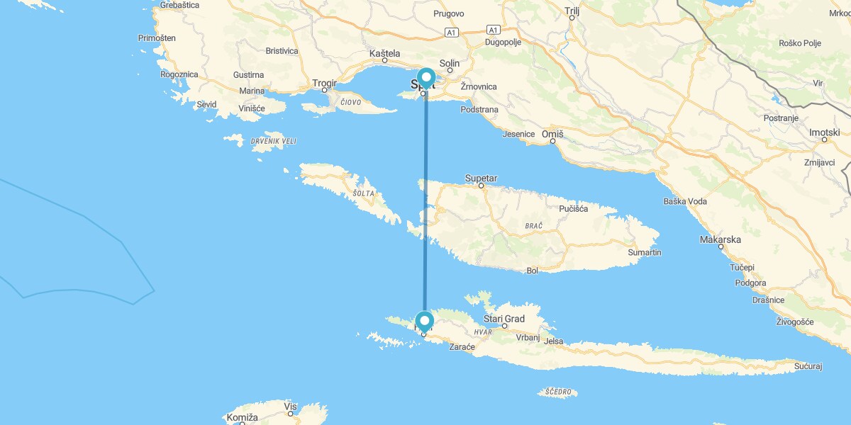 Split and Hvar by ferry