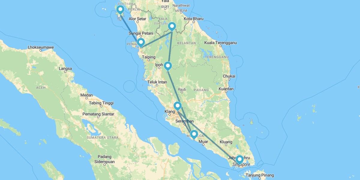 Singapore, Peninsular Malaysia and Langkawi